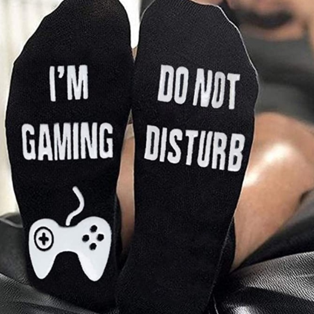 Do Not Disturb, I’m Gaming, Men’s Gamer Gift Men's Socks